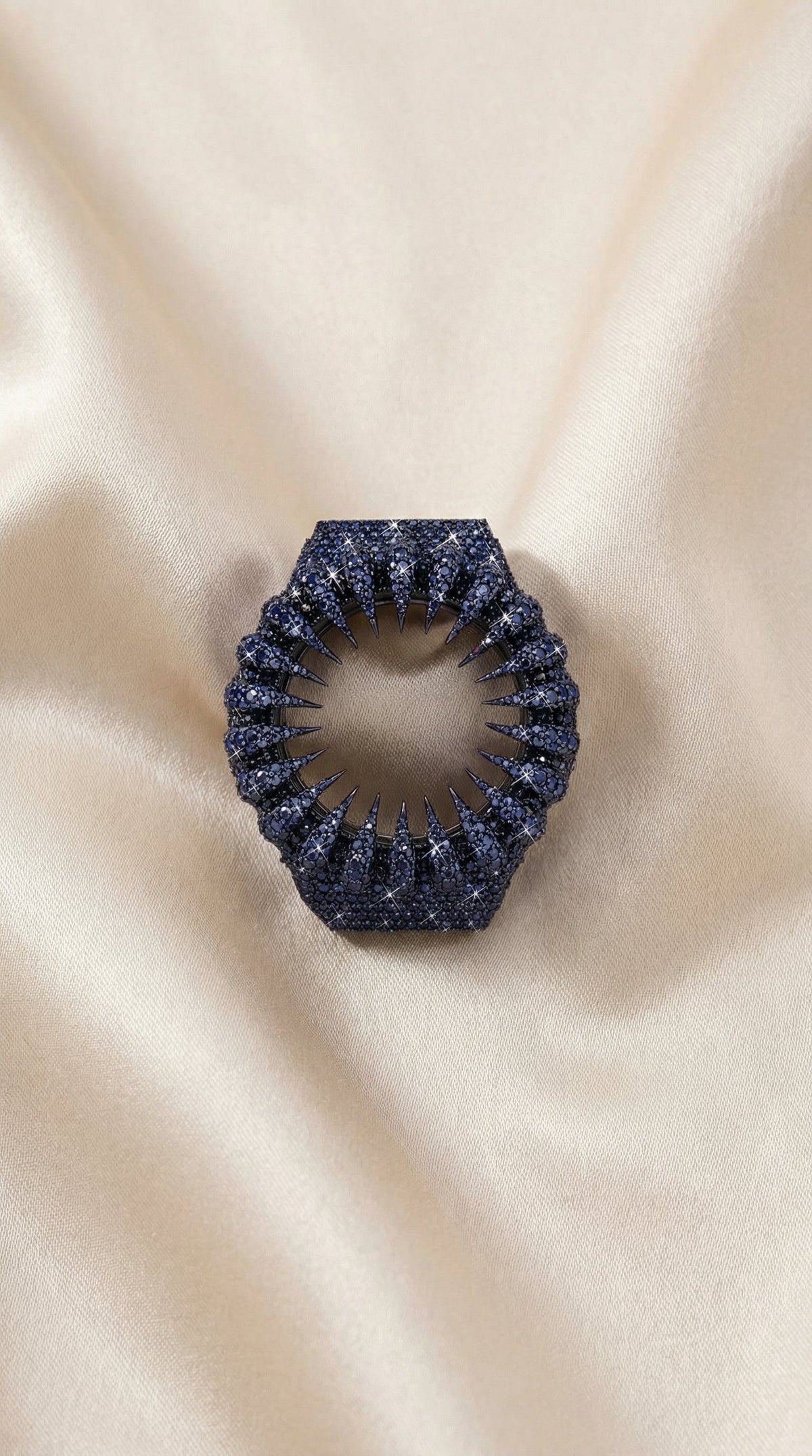 Luxury G-Shock Bezel – Black VVS Moissanite Diamonds