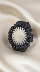 Luxury G-Shock Bezel – Black VVS Moissanite Diamonds