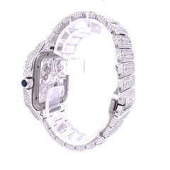 CS Skeleton 41MM VVS Moissanite Diamond Watch 20CT